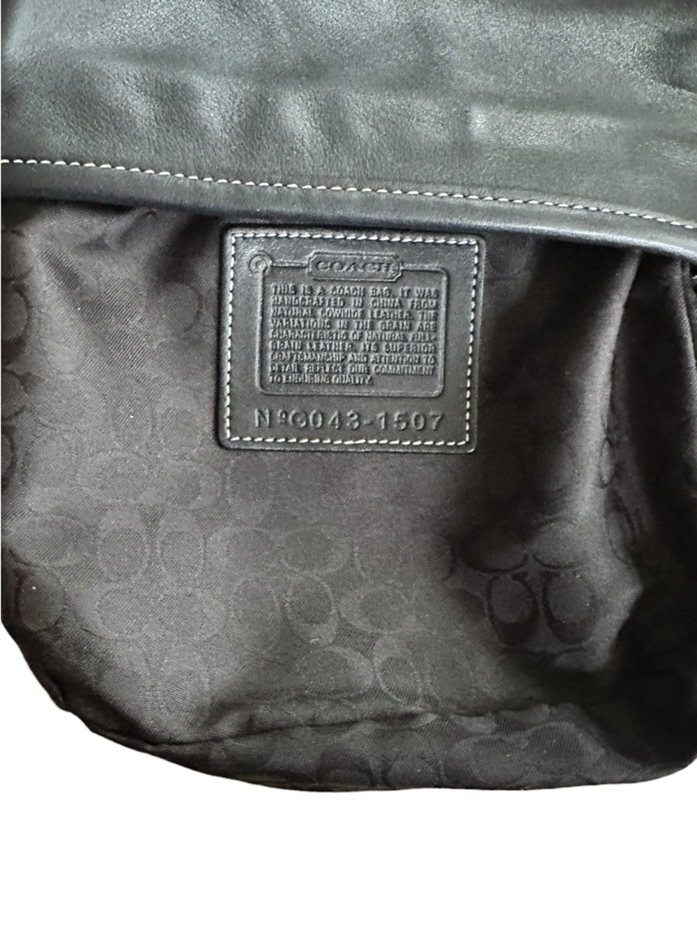 Coach Mini Black Leather Shoulder Bag Y2K 90s Underarm Purse Style 1507 - Picture 11 of 13